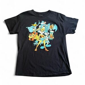 Looney Toons Justice League Black Shirt Large